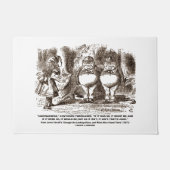 Wonderland Alice Tweedledum Tweedledee Logic Qte Deurmat (Voorkant)