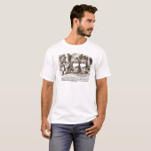 Wonderland Alice Tweedledum Tweedledee Logic Qte T-shirt (Voorkant volledig)