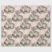 Wonderland Alice White Rabbit Blush  Cadeaupapier (Vlak)