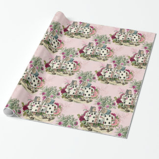 Wonderland Alice White Rabbit Blush Cadeaupapier