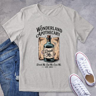  Wonderland Apotheker Logo Bookish T-shirt