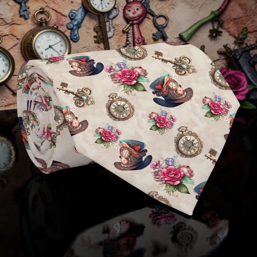 Wonderland Classic Pattern Necktie Tie Stropdas
