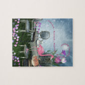 Wonderland Flamingo Cheshire Cat Tea Party Puzzle Legpuzzel (Horizontaal)