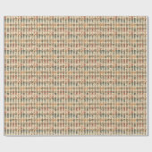 Wonderland Groen & Goud Notenkraker Ballet Cadeaupapier (Vlak)