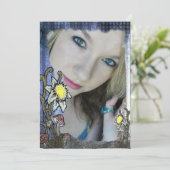 Wonderland Imaginaire Anniversaire Invitation (Debout devant)