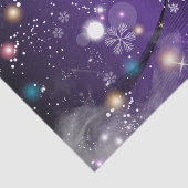 Wonderland in dromen Paarse kerstwinter Tissuepapier (Detail)