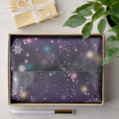 Wonderland in dromen Paarse kerstwinter Tissuepapier (Geschenk)