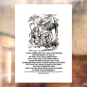 Wonderland is wat je als duchess ziet raamsticker (Vel 2)