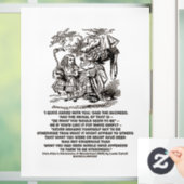 Wonderland is wat je als duchess ziet raamsticker (Huis)