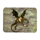 Wonderland Jabberwocky op verhard hout Magneet (Horizontaal)