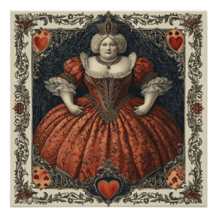 Wonderland Koningin van de Harten: Hart Koningin Perfect Poster