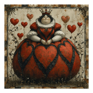 Wonderland Koningin van de Harten: Hart Monarch Perfect Poster