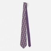 Wonderland Lilac Classic Pattern Necktie Tie Stropdas (Voorkant)