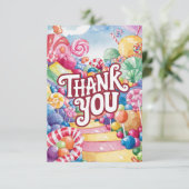 Wonderland Lollipop carte de remerciements (Debout devant)