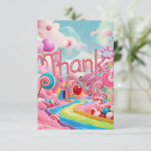 Wonderland Lollipop carte de remerciements (Debout devant)