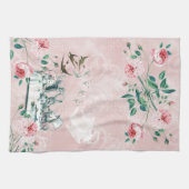 Wonderland Mad Tea Party Pink Green Tea Serviette (Horizontal)
