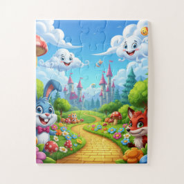 Wonderland Met Meneer Buuny & Mevrouw Vos Legpuzzel