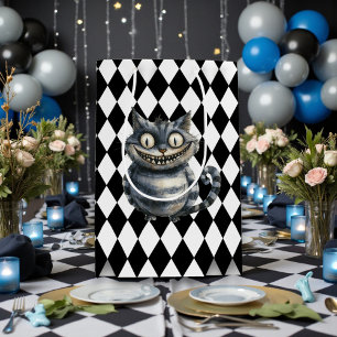 Wonderland met Zwarte Witte Diamanten Verjaardag Medium Cadeauzakje
