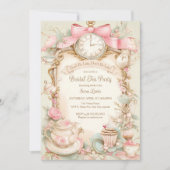 Wonderland nuptiale invitation, Alice invitation (Devant)