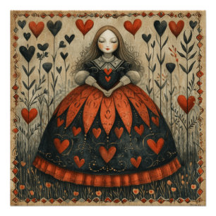 Wonderland Queen of Hearts: Heartful Rule aangekon Perfect Poster