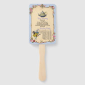 Wonderland Rabbit Trouwprogramma  Fan Handwaaier (Achterkant)