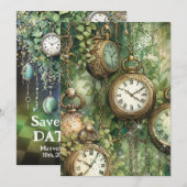 Wonderland Save the Date Kaart (Voorkant / Achterkant)