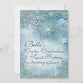 Wonderland Snowflake Party Invitations (Devant)