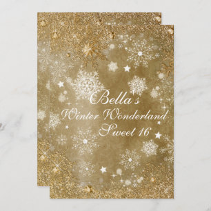 Wonderland Snowflake Party Invitations