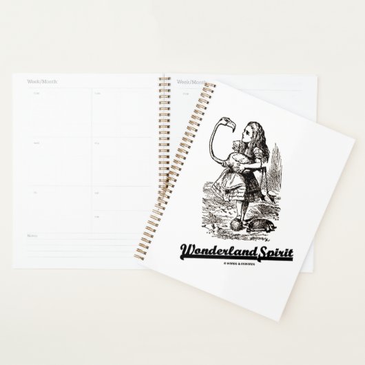 Wonderland Spirit Alice En Haar Flamingo Humor Planner (Display)