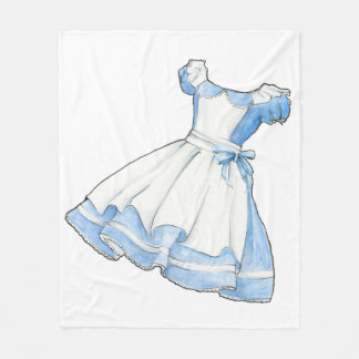 Wonderland Story Book Alice Dress Fleece Deken