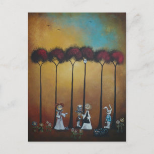 Wonderland Tea Party Briefkaart