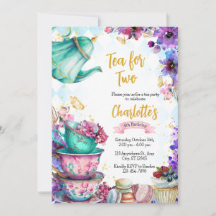 `wonderland Tea party uitnodiging