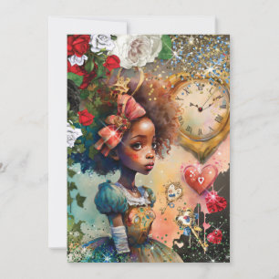 Wonderland Uitnodiging voor verjaardagsfeest