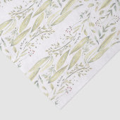 Wonderland Waterverf Bloemen Rustieke Bruiloft Tissuepapier (Detail)