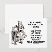 Wonderland Wees voorzichtig met wat je drinkt (Ali (Voorkant / Achterkant)