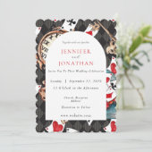 Wonderland Whimsy Faire-part de mariage (Debout devant)