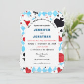 Wonderland Whimsy Faire-part de mariage (Debout devant)