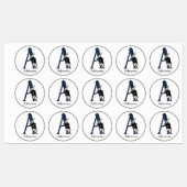 Wonderland White Rabbit Letter A Labels (Vel)