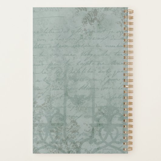 Wonderland White Rabbit Letter A Persoonlijk Planner (Achterkant)