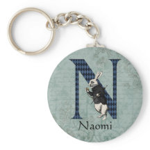 Wonderland White Rabbit Letter N