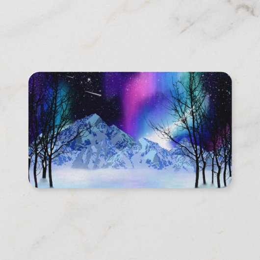 Wonderlights d'hiver Carte de visite (Dos)