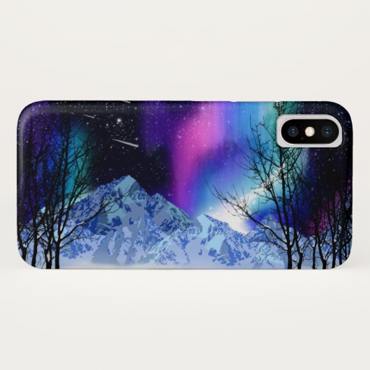 Wonderlights d'hiver Coque-Mate coque iphone (Dos (Horizontal))