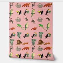 WONDERLIJKE DIEREN WANDPAPIER