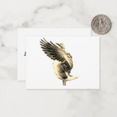 wonderlijke gans notitiekaartje (Voorkant / Achterkant in situ)