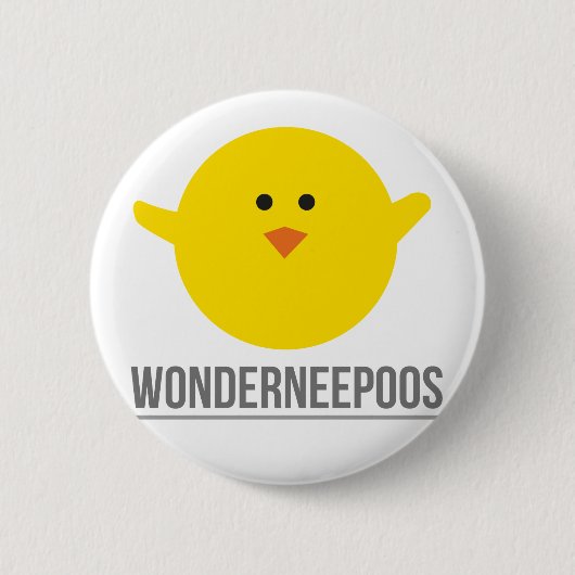 Wonderneepoos Badge Ronde Button 5,7 Cm (Voorkant)