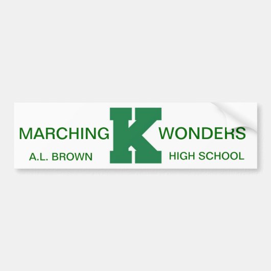 Wonders Marching Band Pride Bumpersticker (Voorkant)