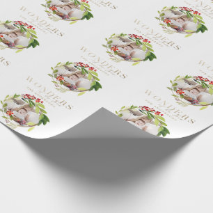 Wonders van zijn liefdesblad waterverf foto gold cadeaupapier