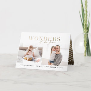 Wonders van zijn liefdesgoud religieuze multifoto kaart