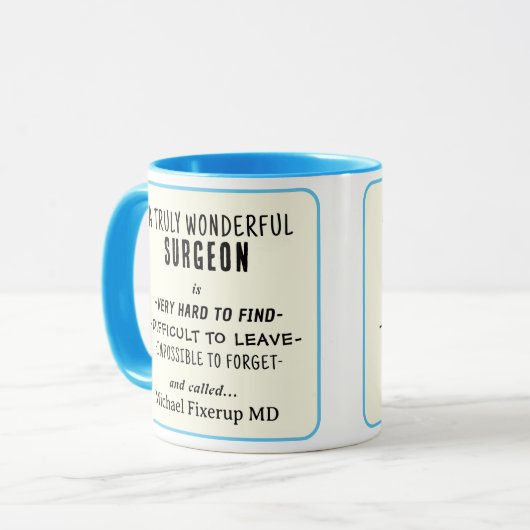 Wondervolle chirurgische Mok (Voorkant links)