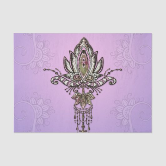 Wondervolle lotus tissuepapier (Voorkant)